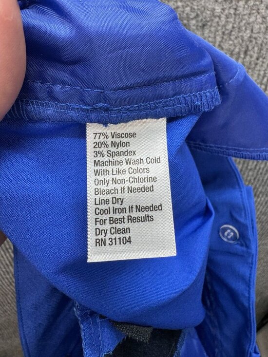 The Limited Ankle Length Dress Pants Womens 20W Ocean Blue Chino Stretch NEW - Picture 6 of 11